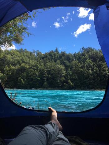 Camping El Parque Del Río Baker en Cochrane, Aysen