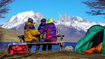 Camping Laguna Azul en Punta Arenas, Magallanes
